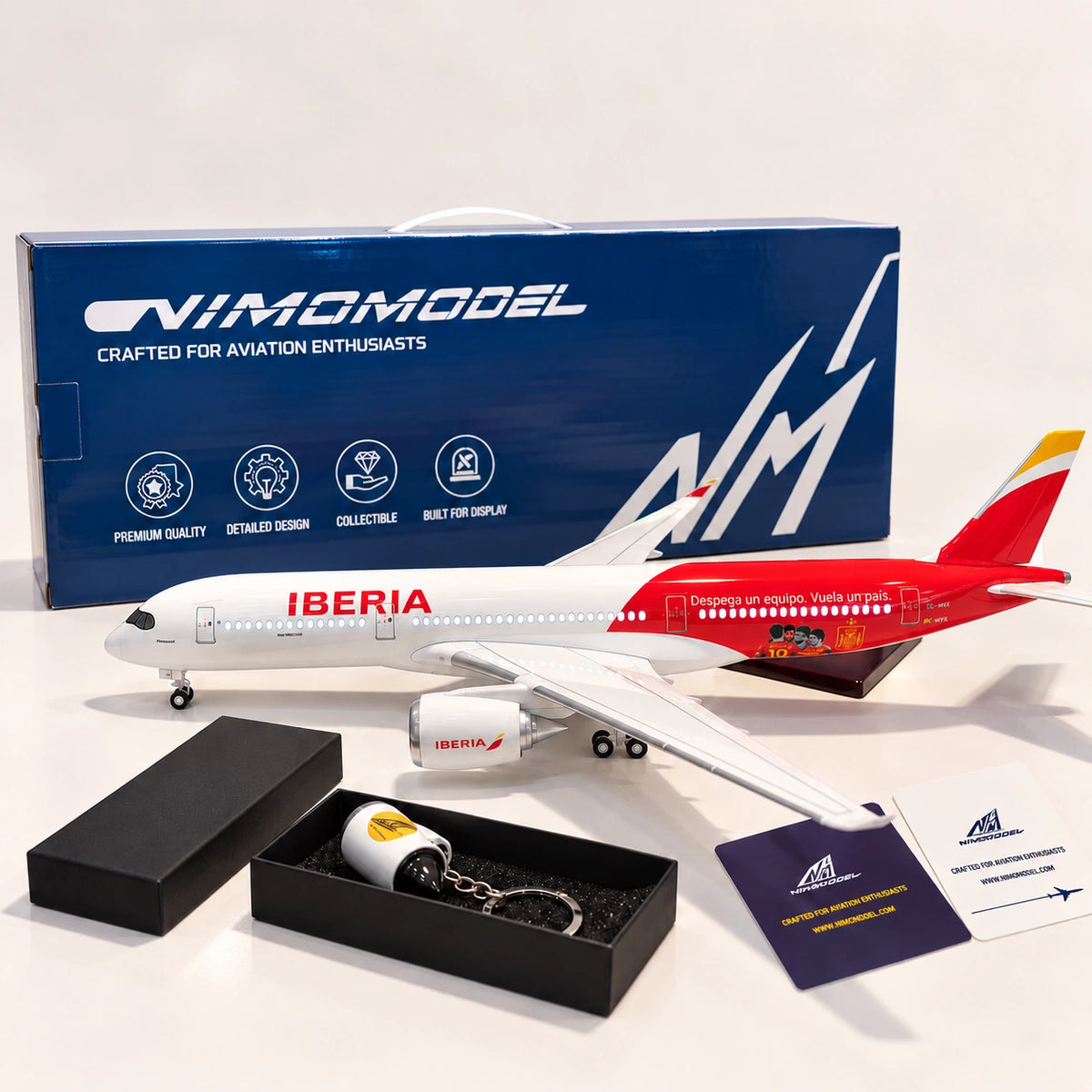 Iberia Airbus A350 スペイン代表チーム塗装 1:142スケールモデル