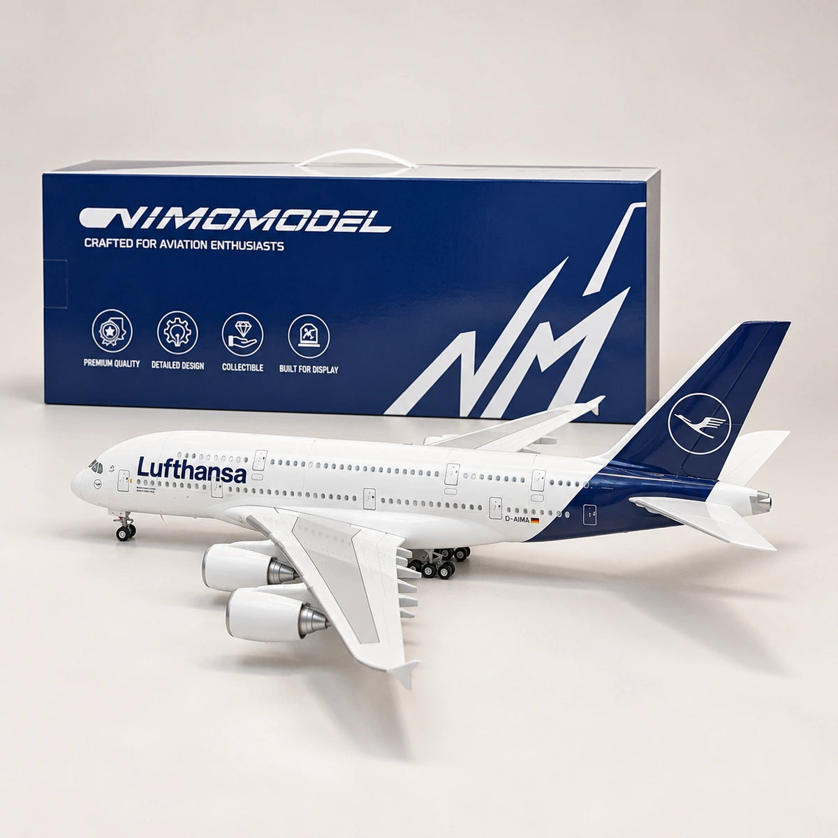 ルフトハンザ航空 Airbus A380 新塗装 1:160スケールモデル