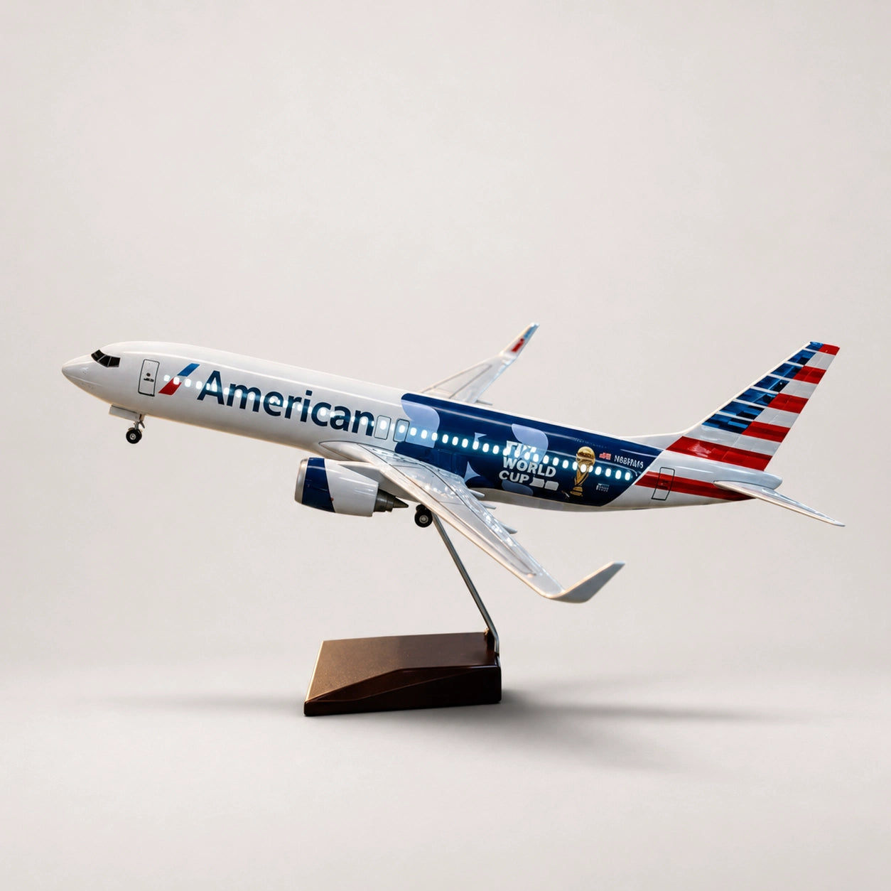 Schaalmodel American Airlines Boeing 737 – FIFA WK-editie 1:85