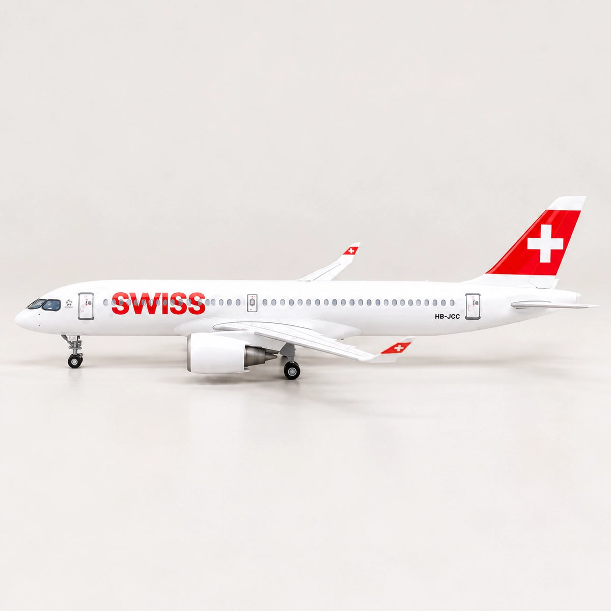 SWISS エアバスA220-300 1:100スケールモデル