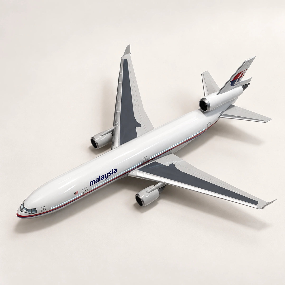 マレーシア航空 McDonnell Douglas MD-11 1:130スケールモデル