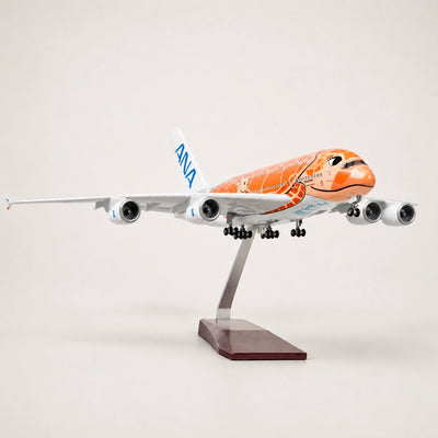 Modellino Airbus A380 “Flying Honu” Ka La ANA in scala 1:160