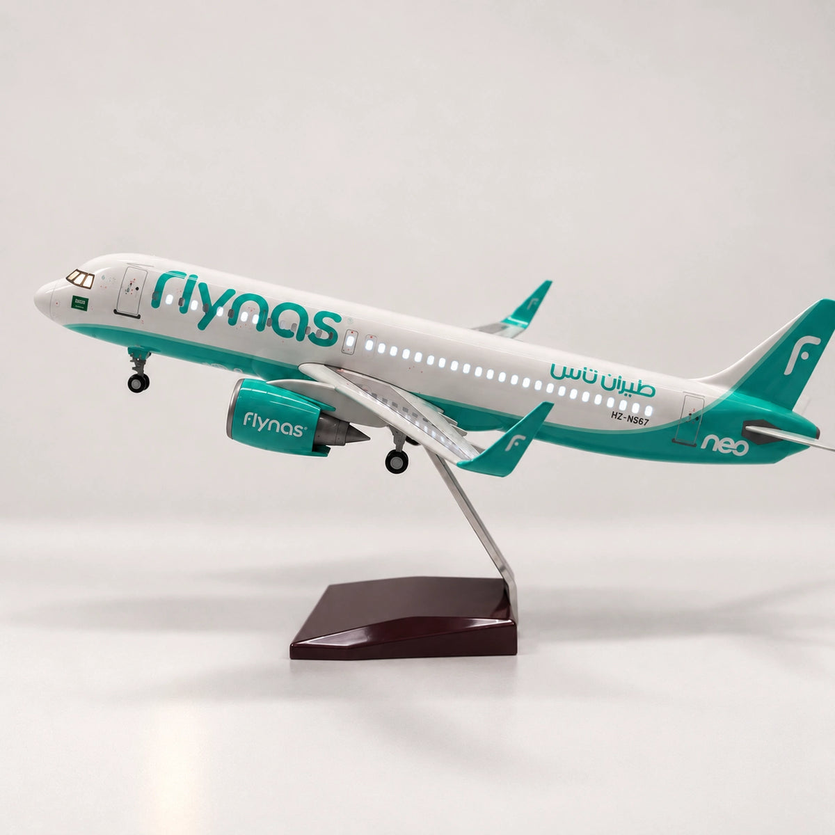 Airbus A320neo Flynas – model v měřítku 1:80