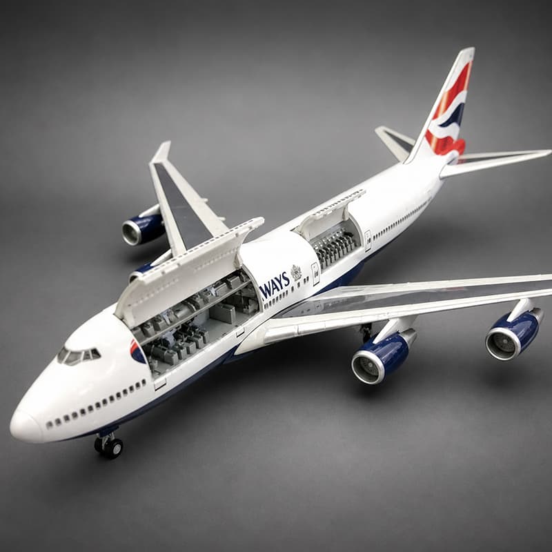 British Airways Boeing 747 1:150 Scale Model