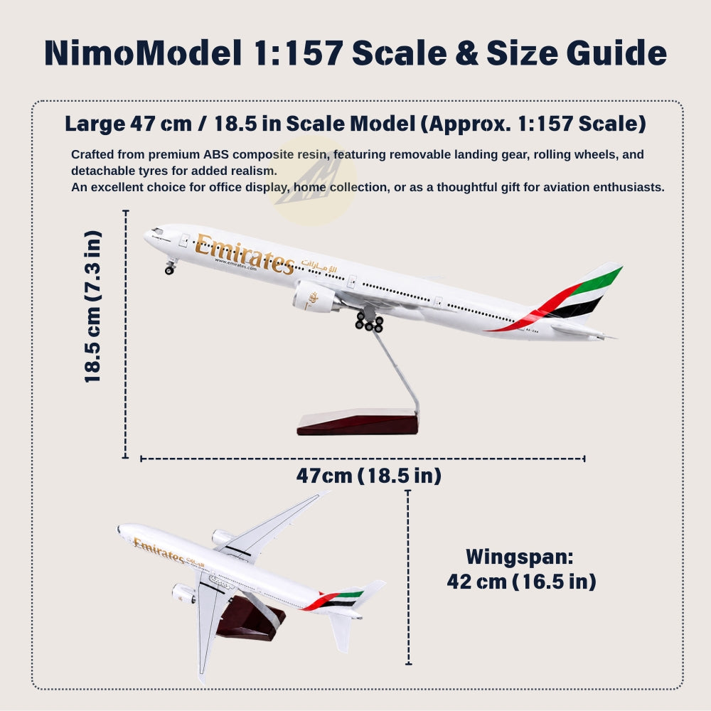 Emirates Boeing 777-300ER 1:157 Scale Model