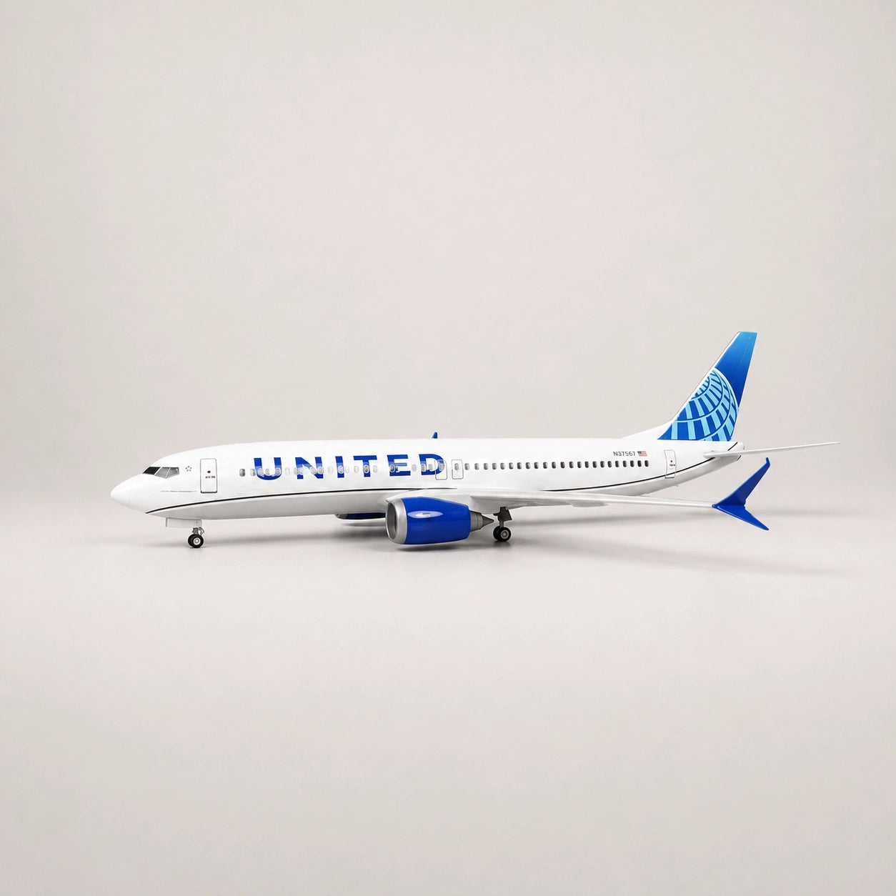 Maqueta Boeing 737 de United Airlines a escala 1:85