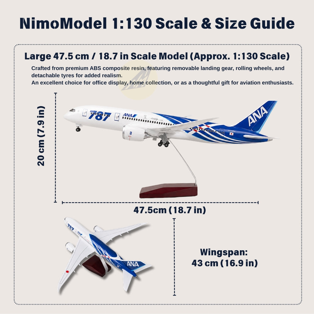 All Nippon Airways Boeing 787 1:130 Scale Model