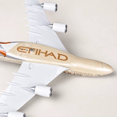 Etihad Airways Airbus A380 modell i skala 1:160