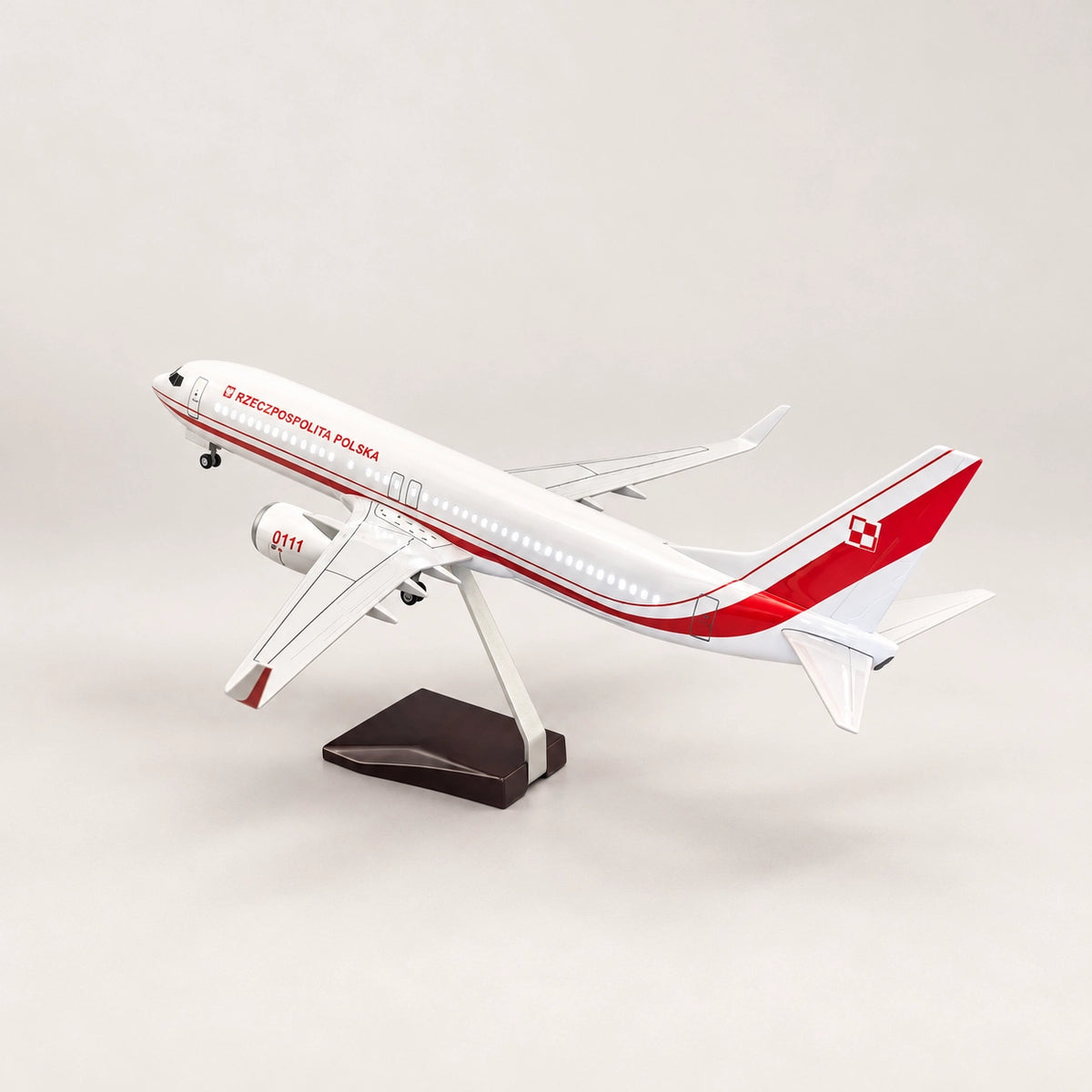 Polish Government Boeing 737 1:85 Scale Model