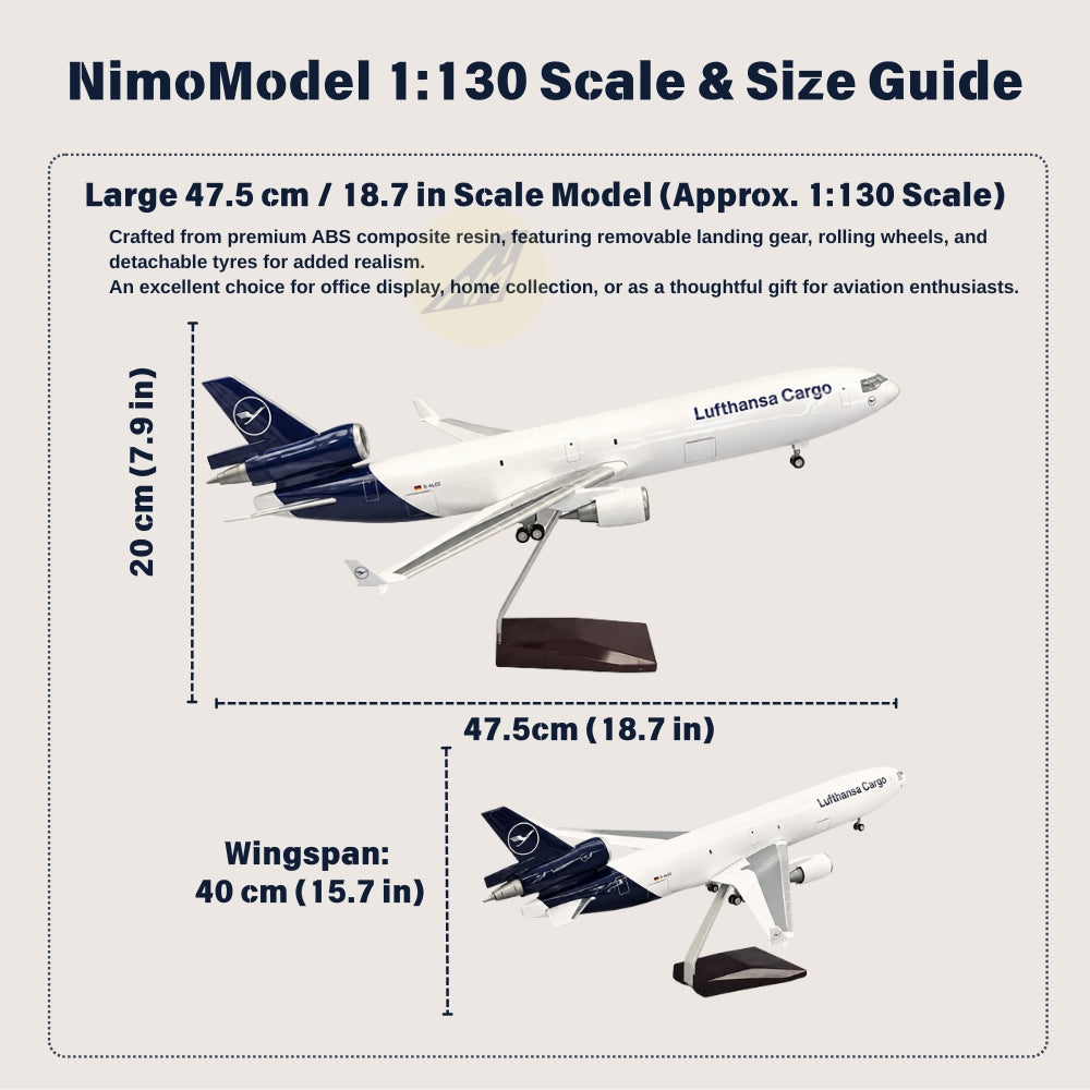 Lufthansa McDonnell Douglas MD-11 1:130 Scale Model