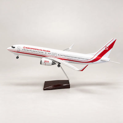 Polish Government Boeing 737 1:85 Scale Model