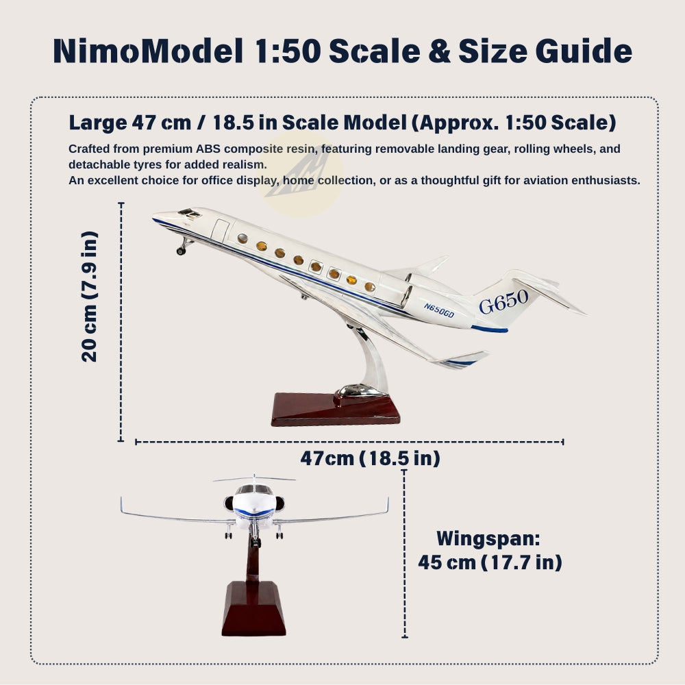 Gulfstream G650 1:50 Scale Model