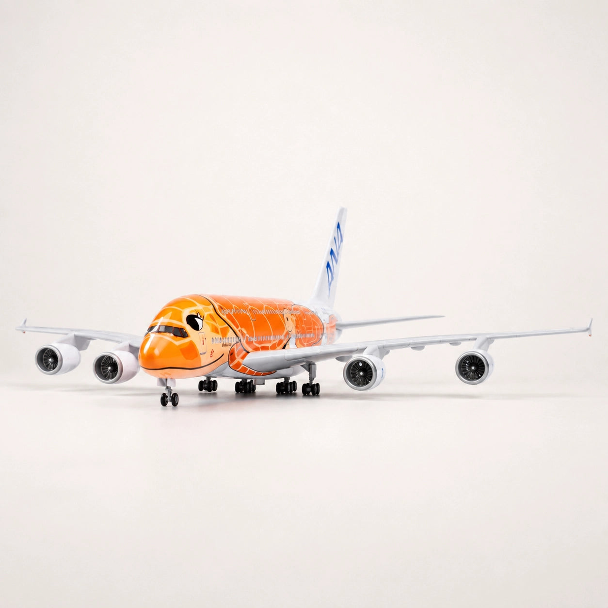 Modellino Airbus A380 “Flying Honu” Ka La ANA in scala 1:160
