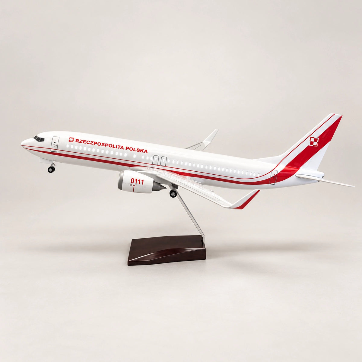Polish Government Boeing 737 1:85 Scale Model