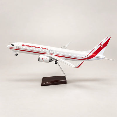Polish Government Boeing 737 1:85 Scale Model