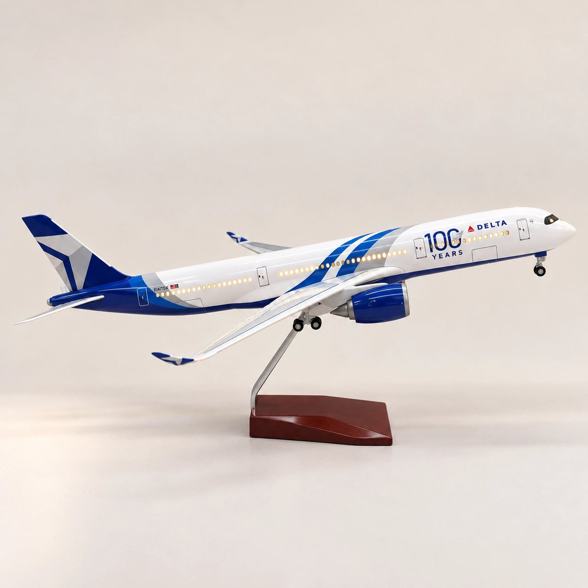 Airbus A350 Delta Air Lines – edice ke 100. výročí – model v měřítku 1:142