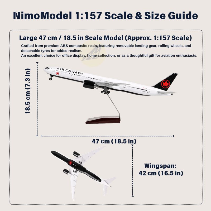 Air Canada Boeing 777-300ER 1:157 Scale Model