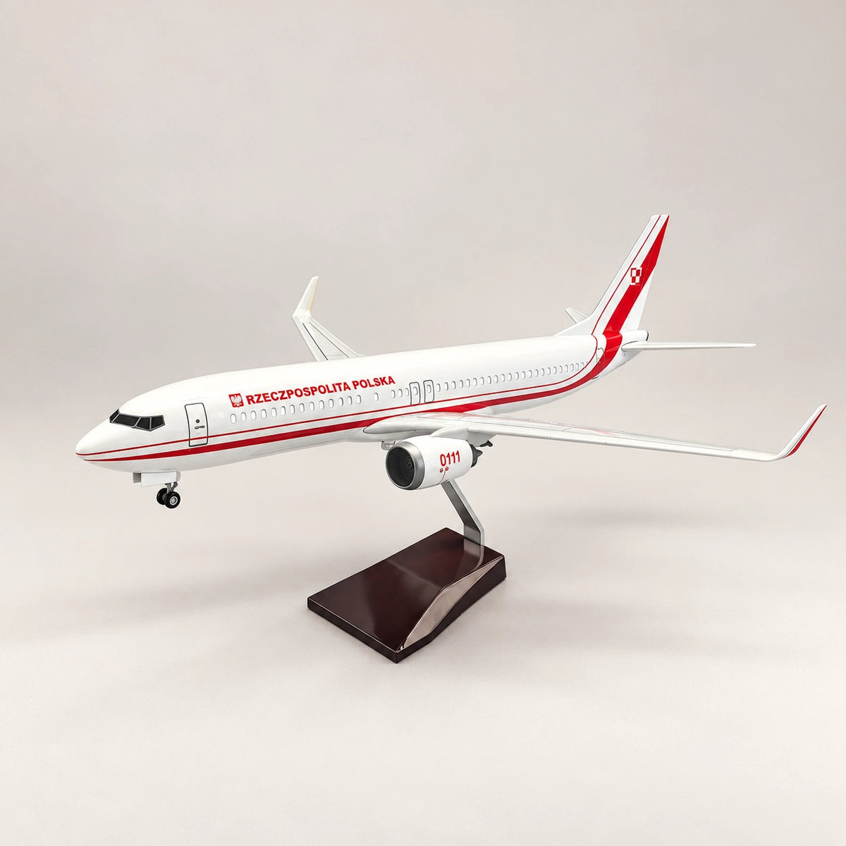 Polish Government Boeing 737 1:85 Scale Model