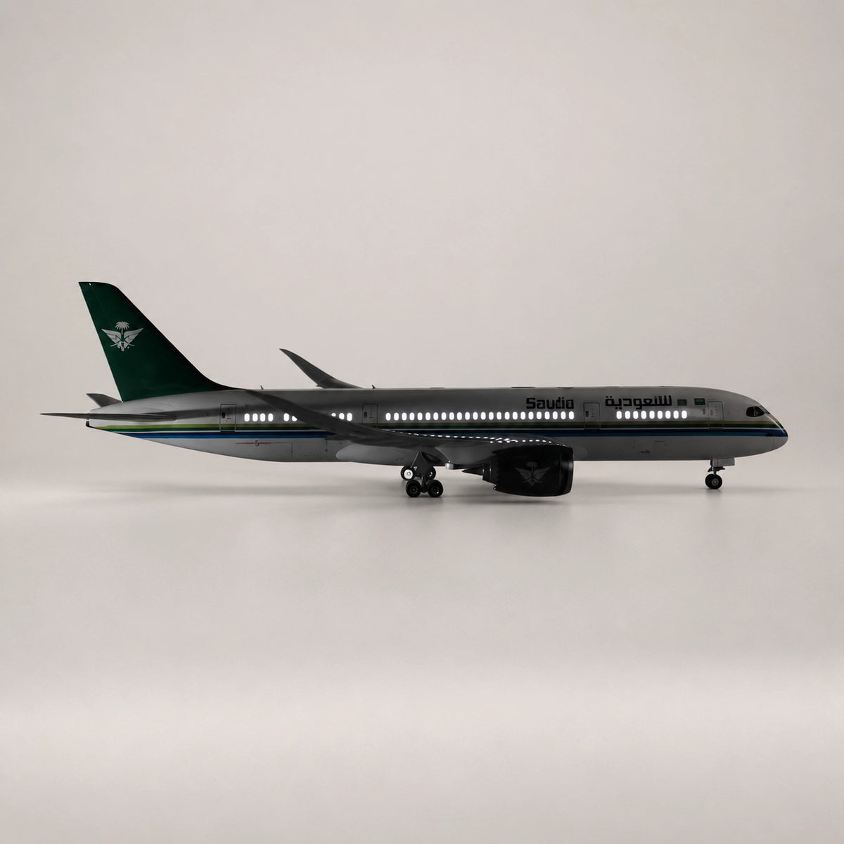 Boeing 787 Saudia – maqueta a escala 1:130