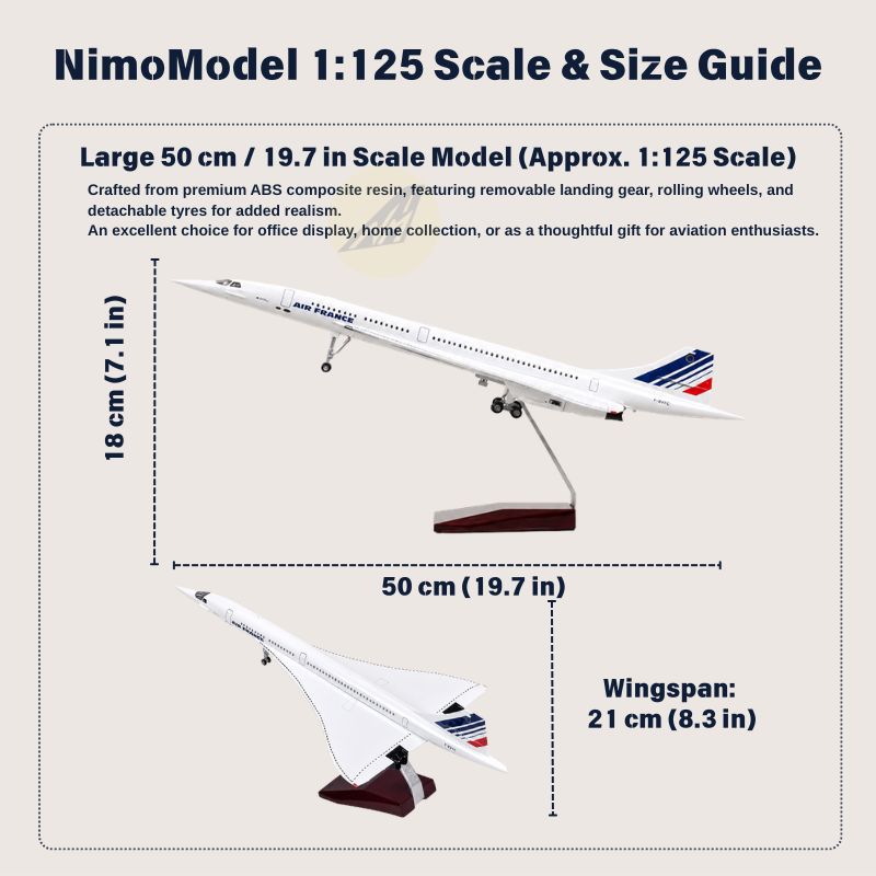 Air France Concorde 1:125 Scale Model