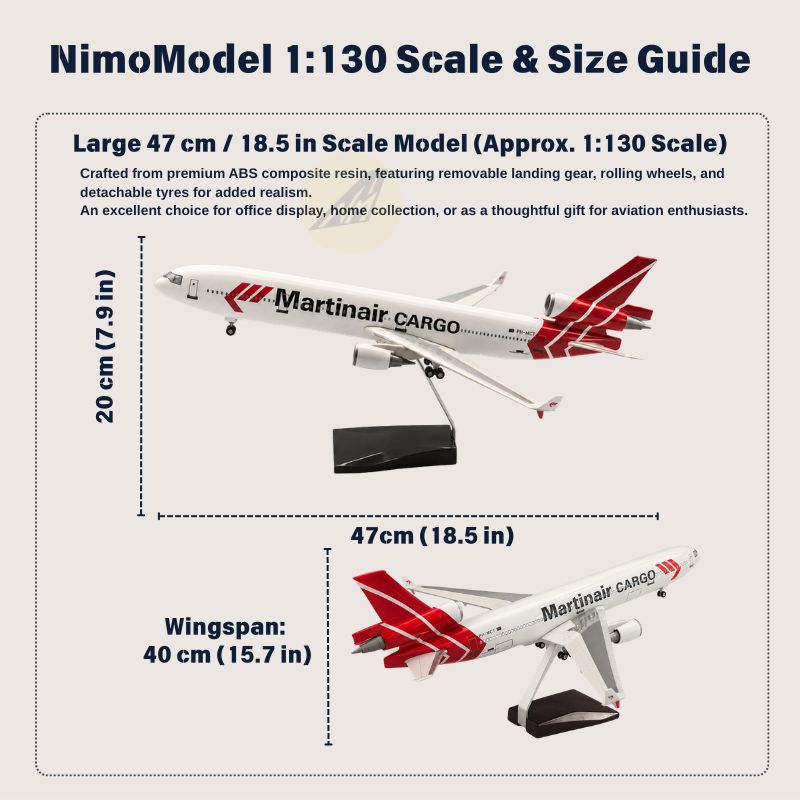 Martinair Cargo McDonnell Douglas MD-11 1:130 Scale Model