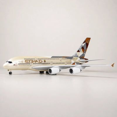 Etihad Airways Airbus A380 modell i skala 1:160