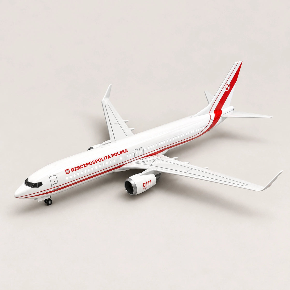 Polish Government Boeing 737 1:85 Scale Model