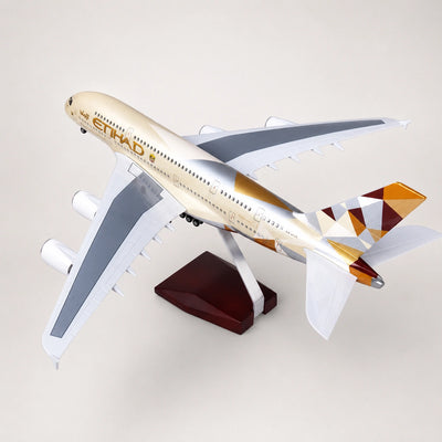 Etihad Airways Airbus A380 modell i skala 1:160