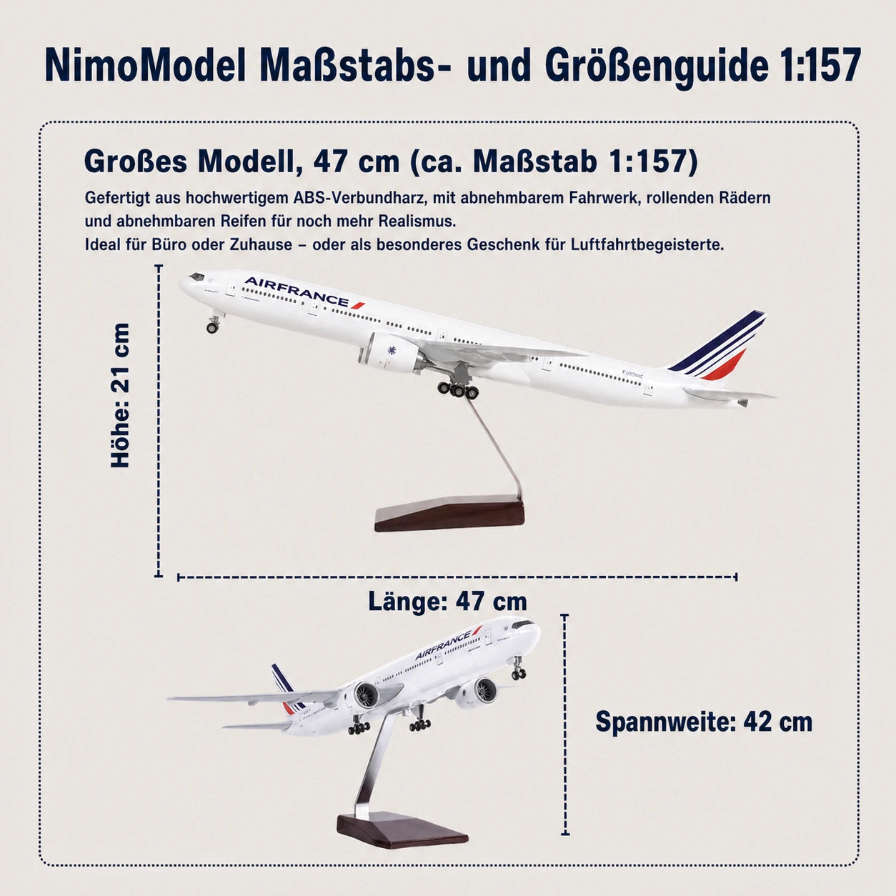 Air France Boeing 777-300ER – Modell im Maßstab 1:157