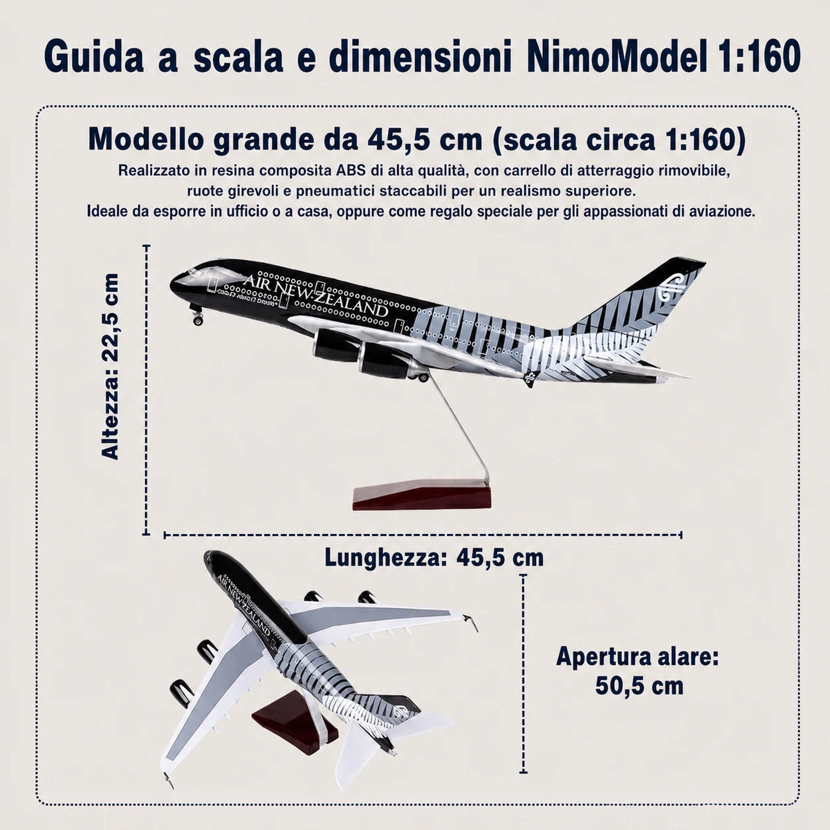 Guida alle dimensioni e alle caratteristiche del prodotto
