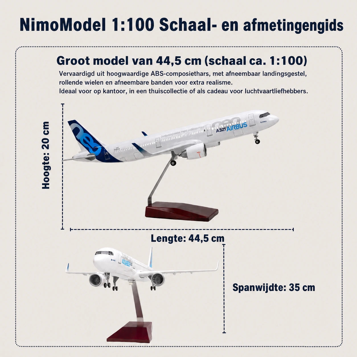 Schaalmodel Prototype Airbus A321neo 1:100