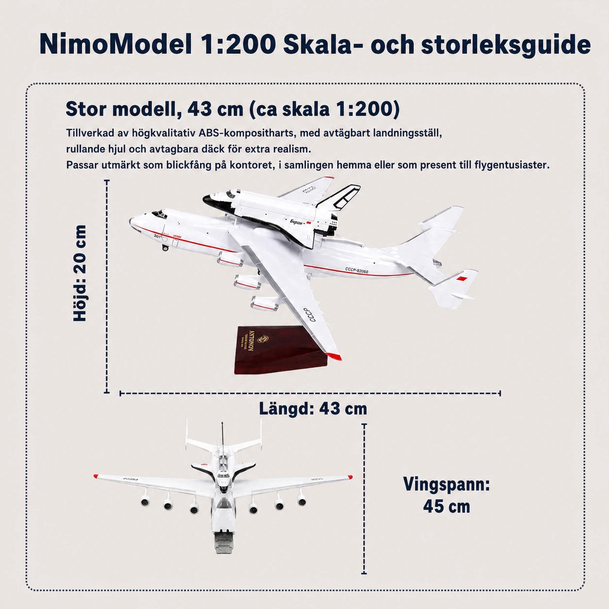 Guide till produktens mått och egenskaper