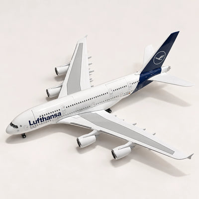 Model Lufthansa Airbus A380 dengan Corak Baharu Skala 1:160
