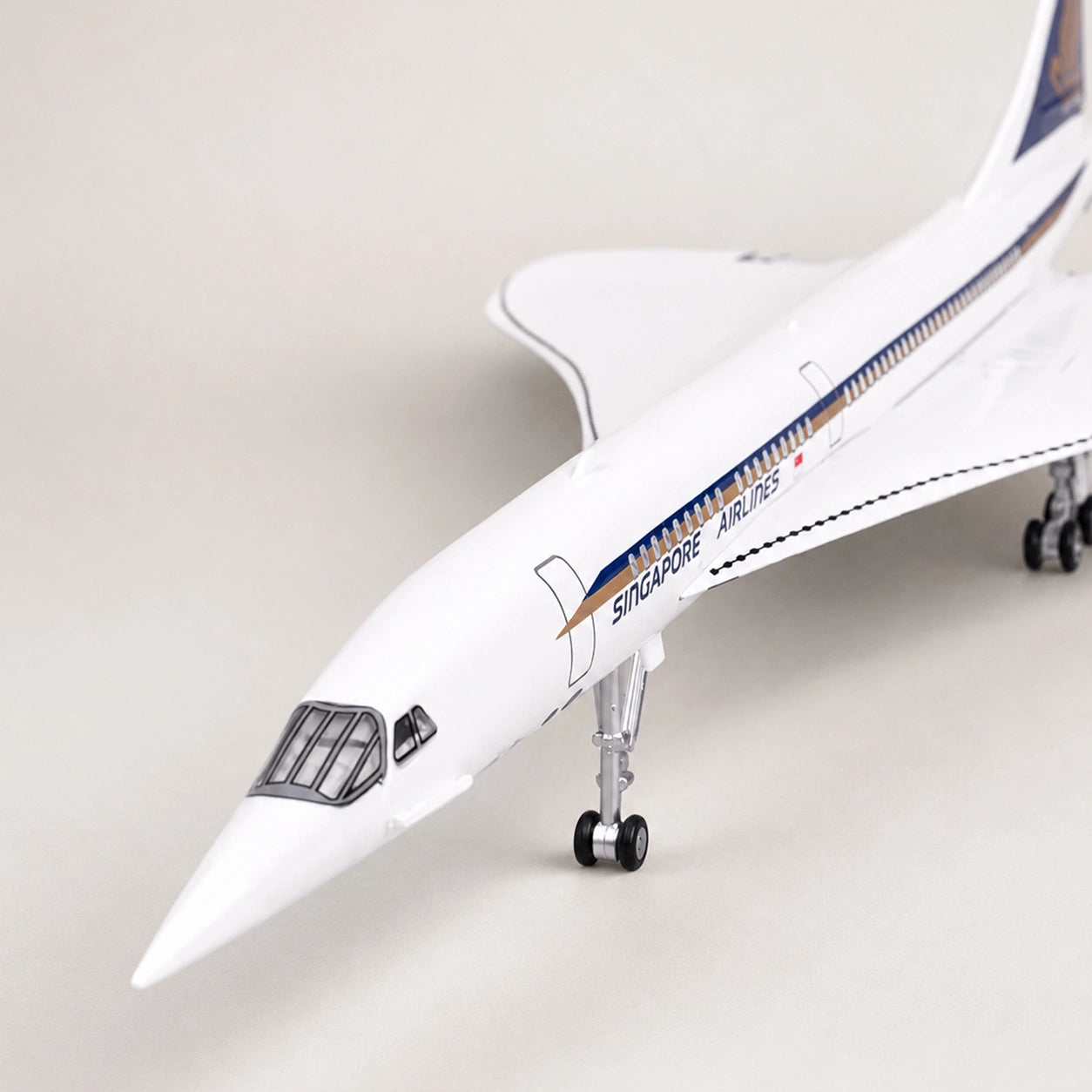 Maqueta Concorde de Singapore Airlines a escala 1:125
