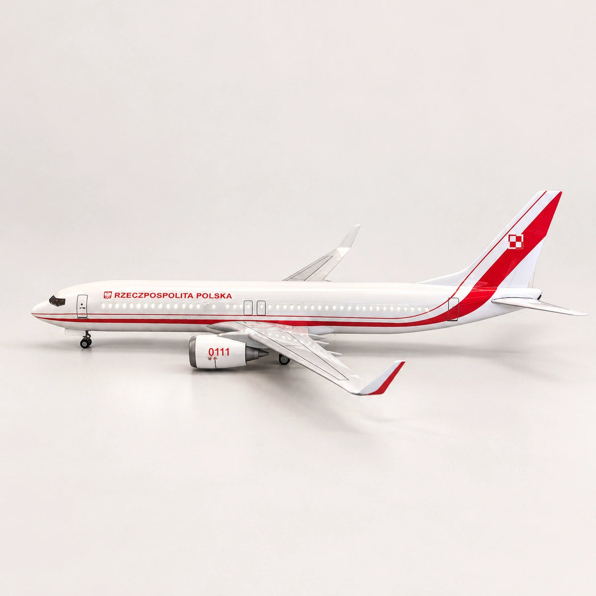 Polish Government Boeing 737 1:85 Scale Model