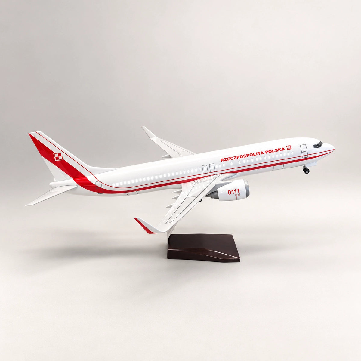 Polish Government Boeing 737 1:85 Scale Model