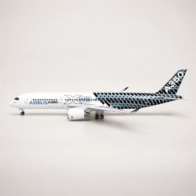 Model Prototaip Airbus A350 XWB – livery gentian karbon Skala 1:142
