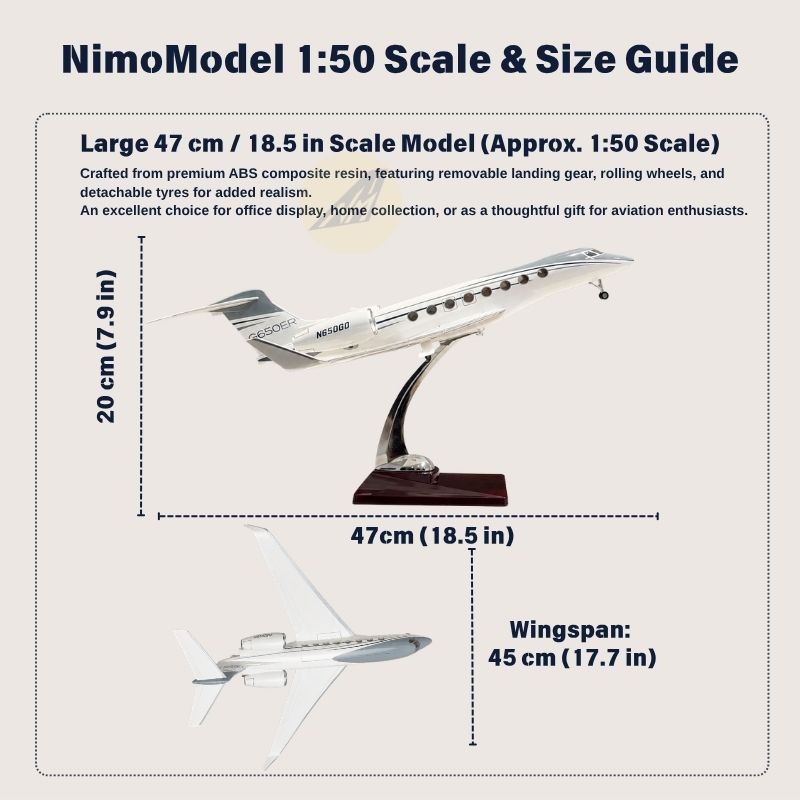 Gulfstream G650ER 1:50 Scale Model