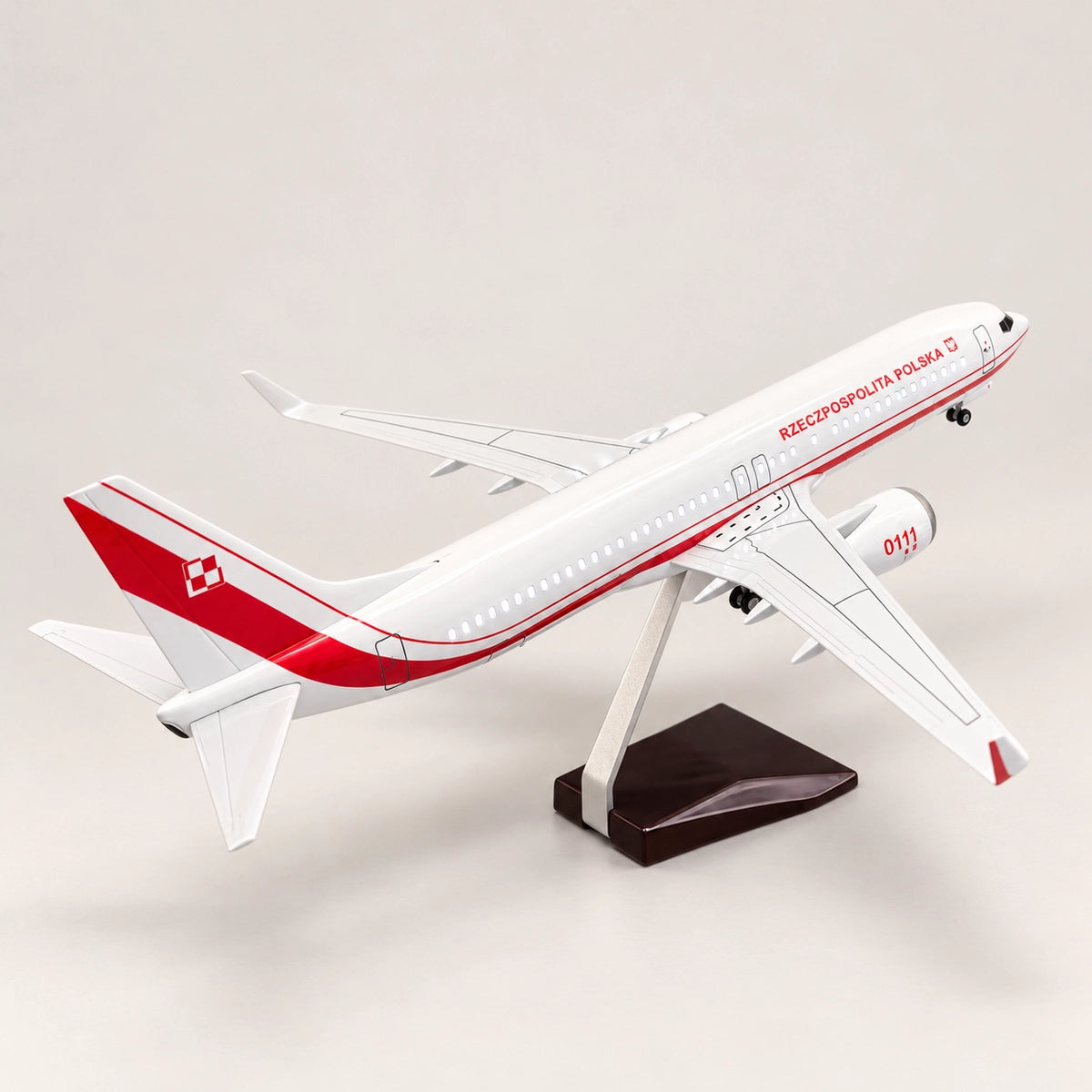 Polish Government Boeing 737 1:85 Scale Model