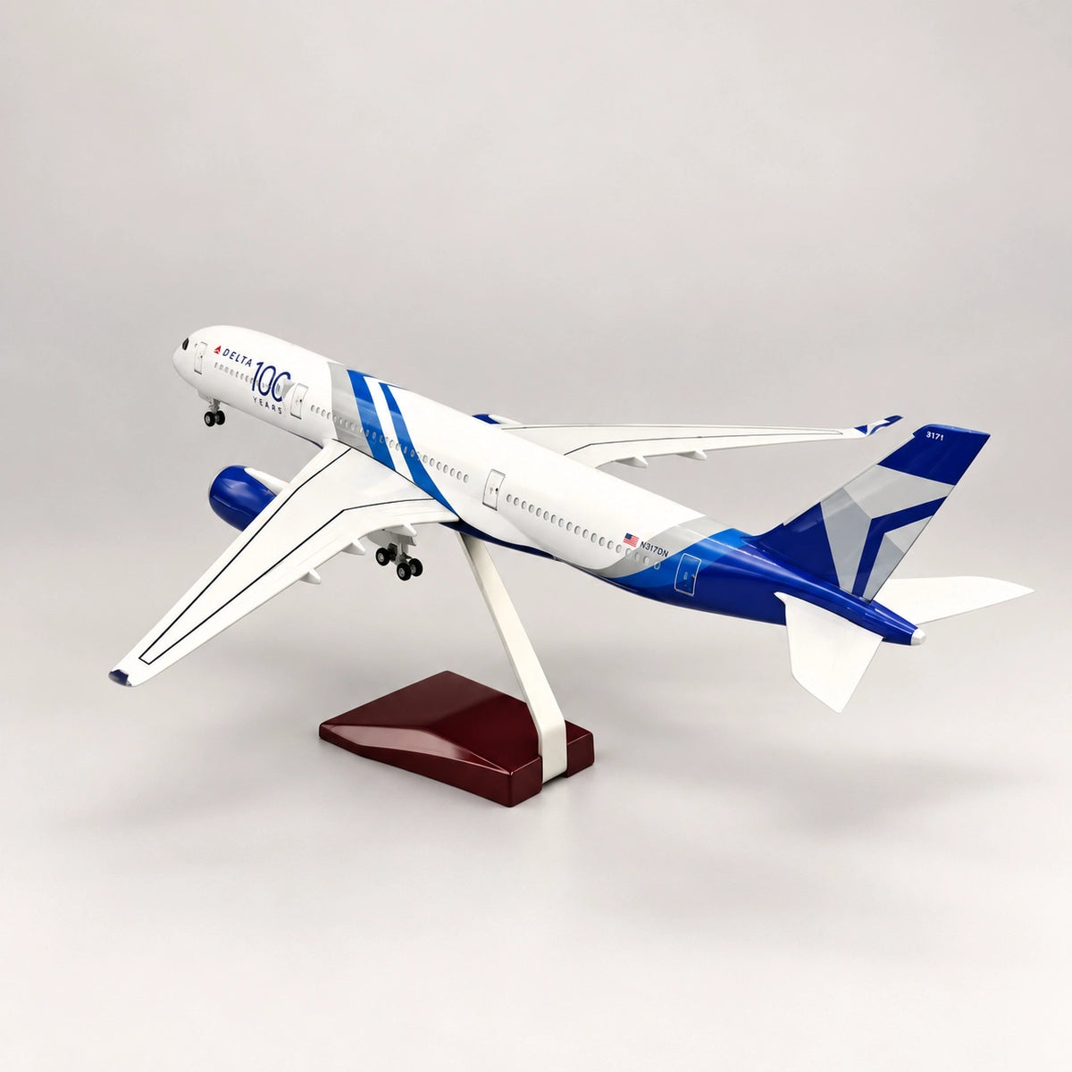 Airbus A350 Delta Air Lines – edice ke 100. výročí – model v měřítku 1:142