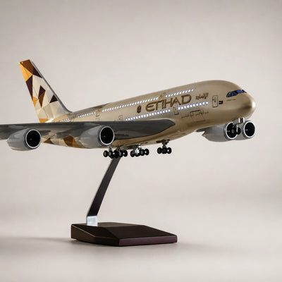 Etihad Airways Airbus A380 modell i skala 1:160