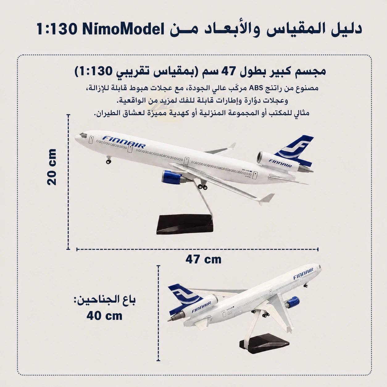 نموذج FedEx McDonnell Douglas MD-11 بمقياس 1:130