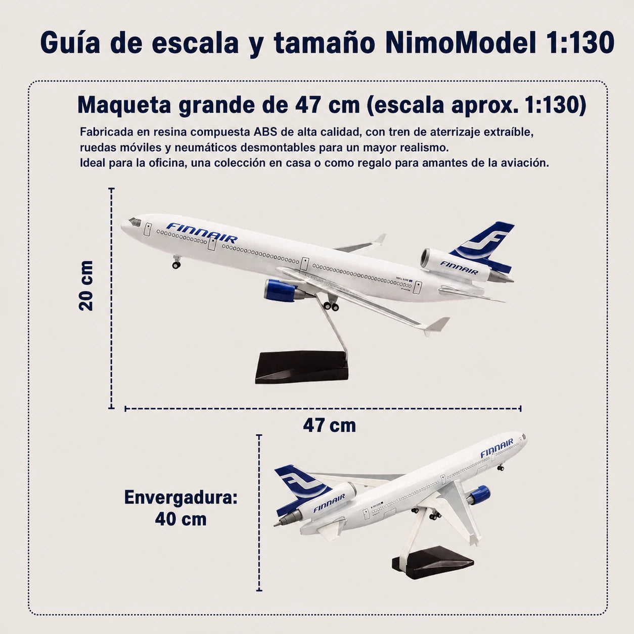 Modelo FedEx McDonnell Douglas MD-11 a escala 1:130