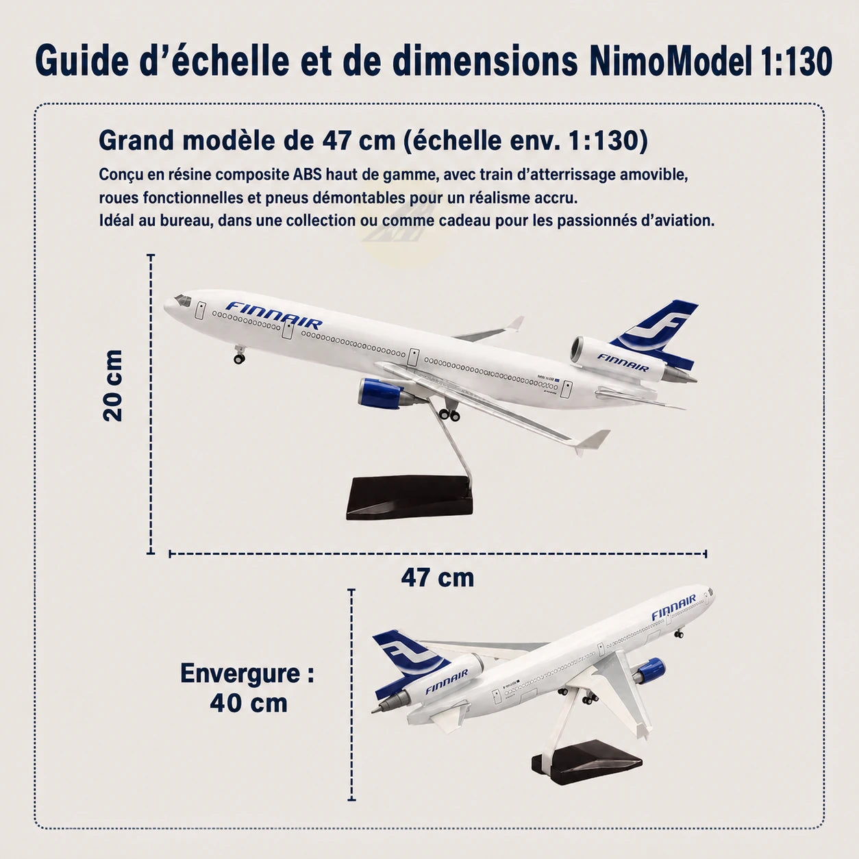 Maquette FedEx McDonnell Douglas MD-11 à l’échelle 1:130