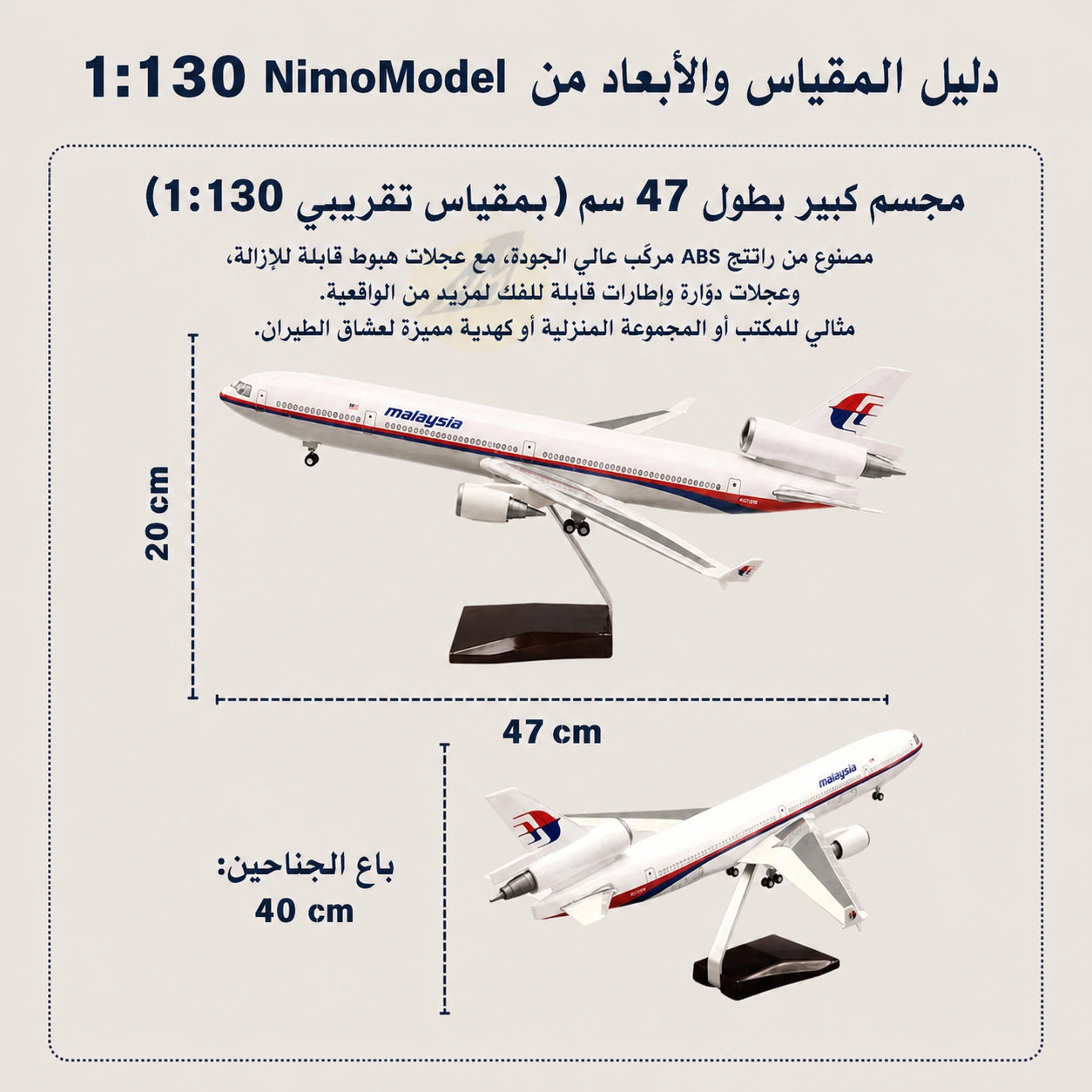 نموذج FedEx McDonnell Douglas MD-11 بمقياس 1:130