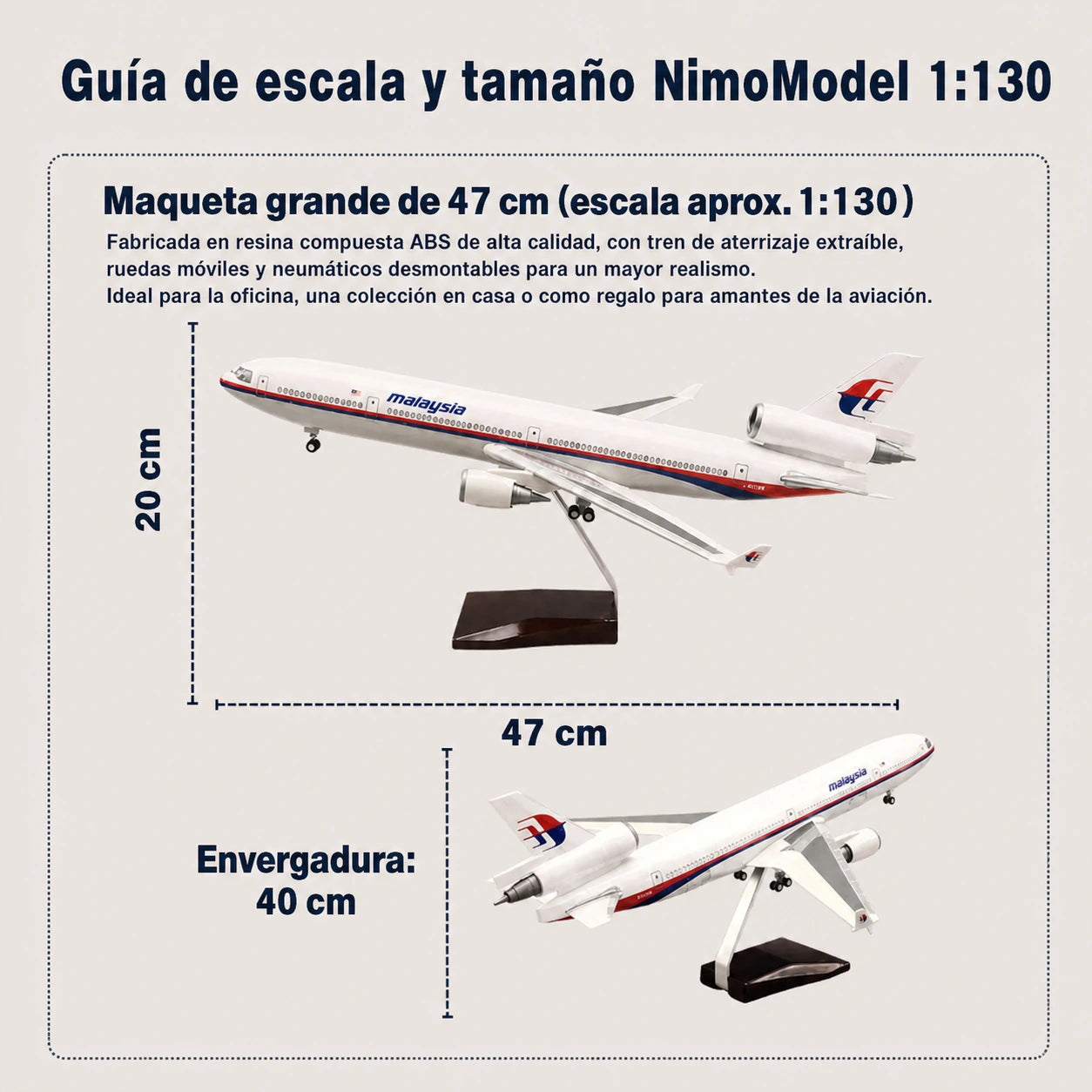 Modelo FedEx McDonnell Douglas MD-11 a escala 1:130