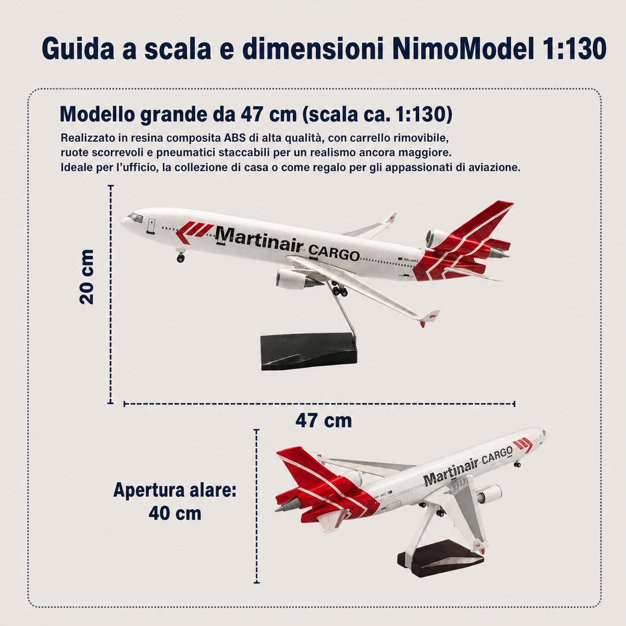 Modello FedEx McDonnell Douglas MD-11 in scala 1:130