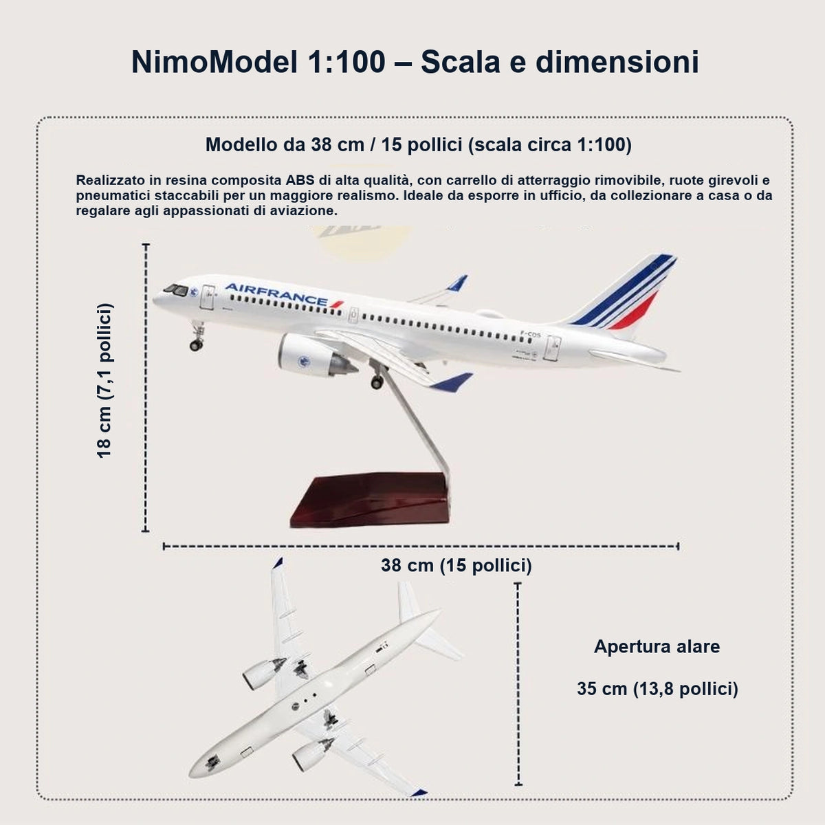 Guida alle dimensioni e alle caratteristiche del prodotto