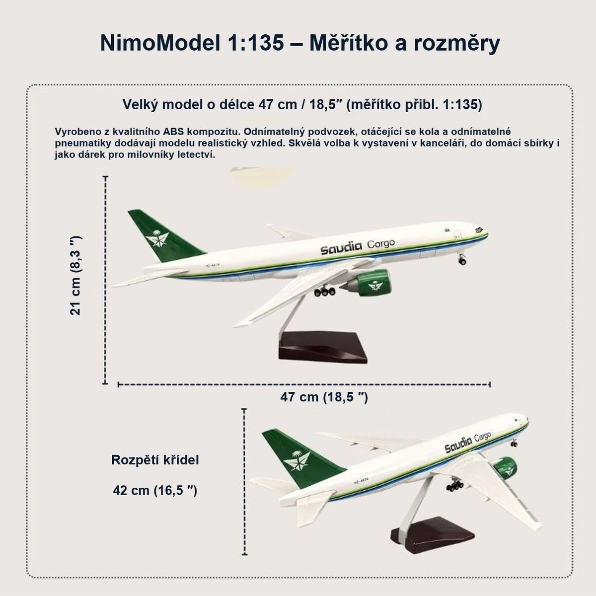 Průvodce rozměry a vlastnostmi produktu