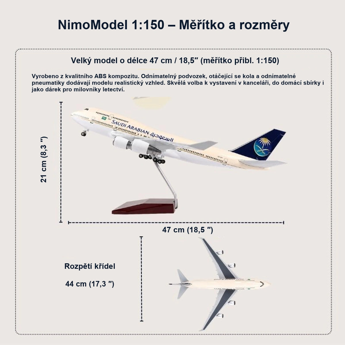 Průvodce rozměry a vlastnostmi produktu